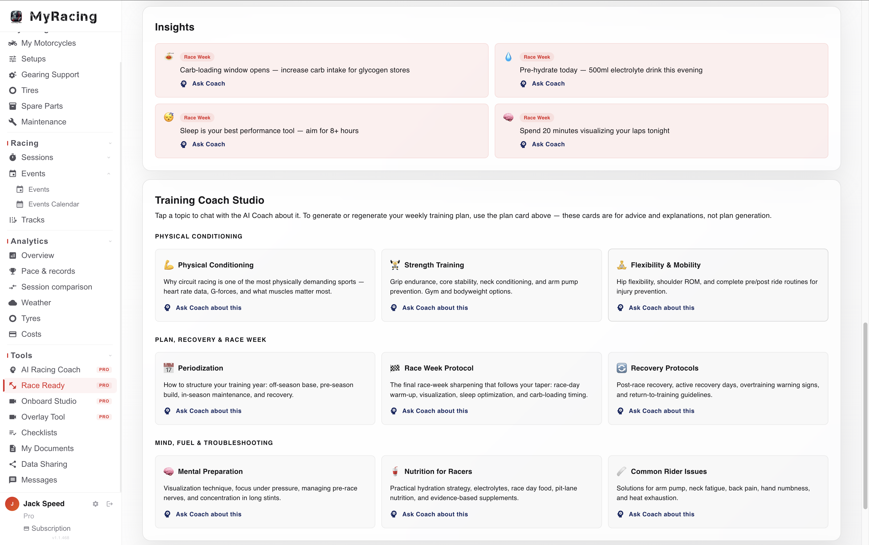 Race Ready — knowledge base
